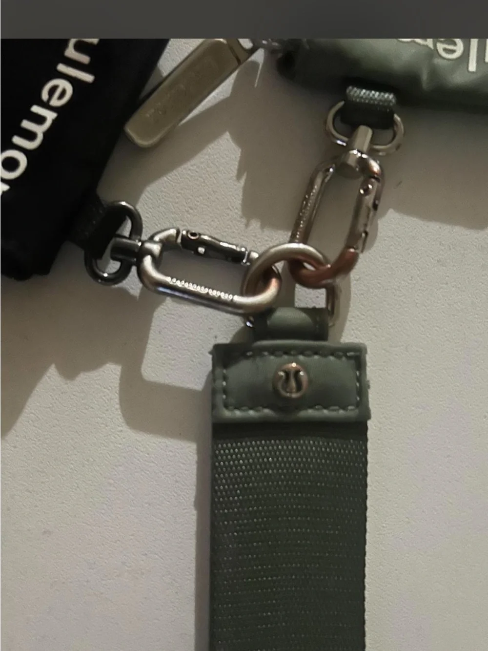 lululemon athletica Dual Pouch Key & Card Holder in Black and Olive